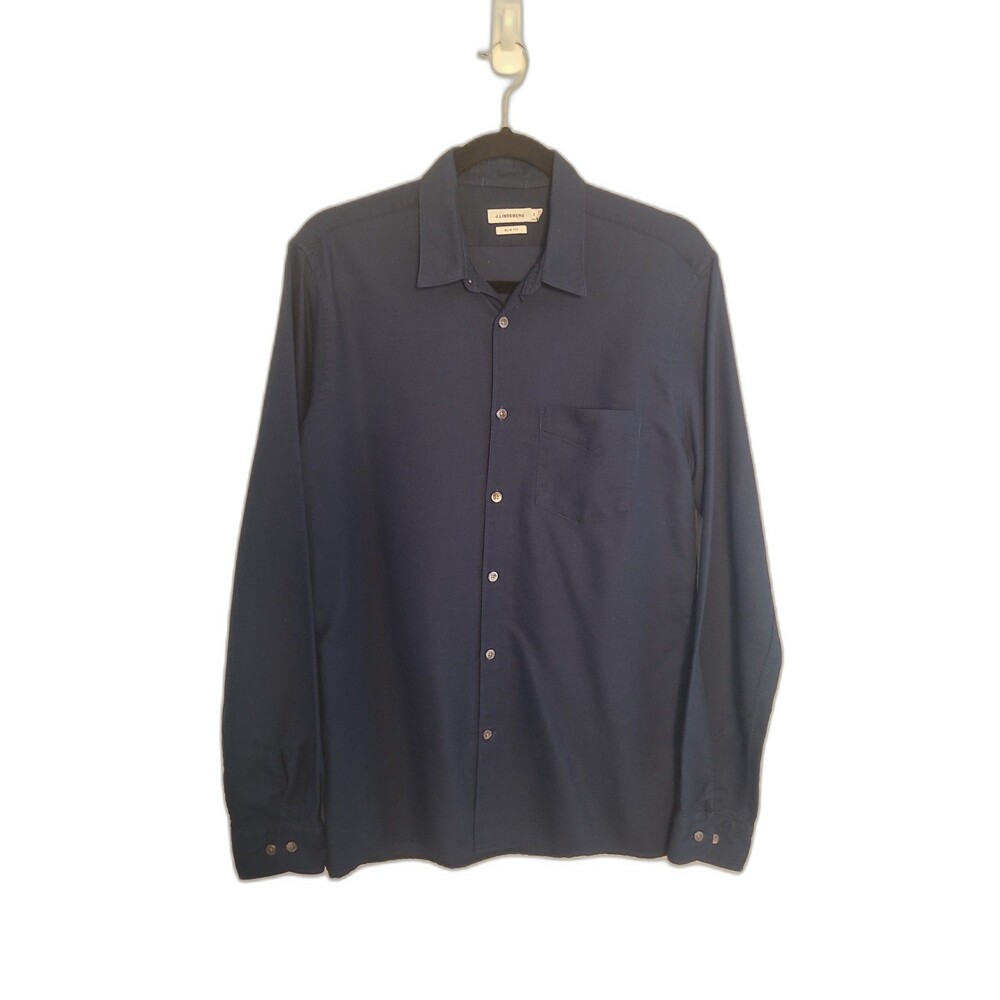 J. Lindeberg Daniel Slim Fit Long Sleeve Button Up Shirt Sz M